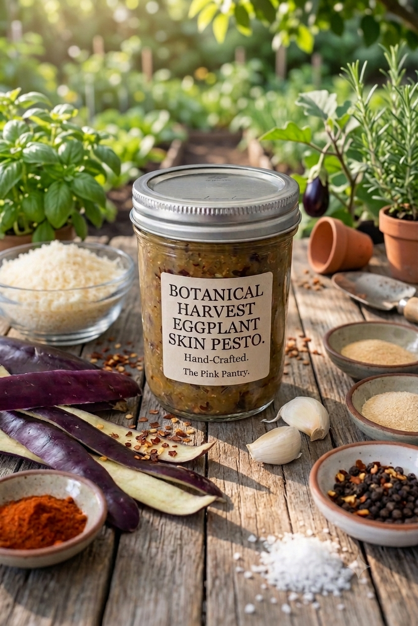 Botanical Harvest Eggplant Skin Pesto